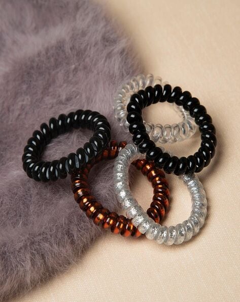 Spiral Hair Ties 5-Pack For Women