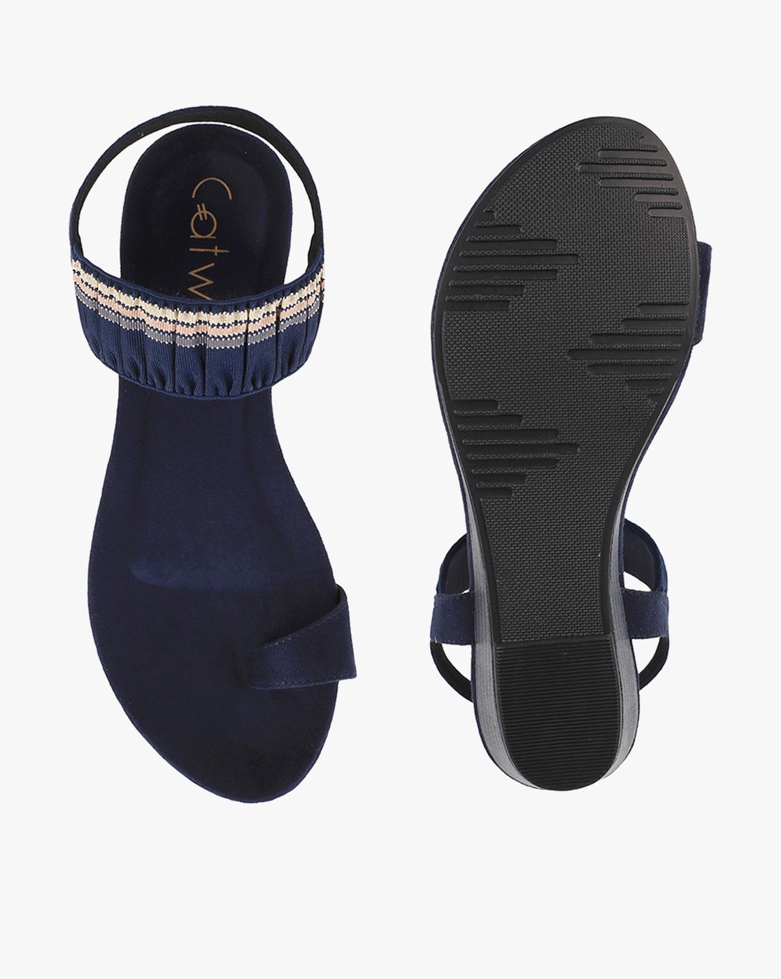 Buy Catwalk Women Blue Denim Sandals - Heels for Women 2166188 | Myntra