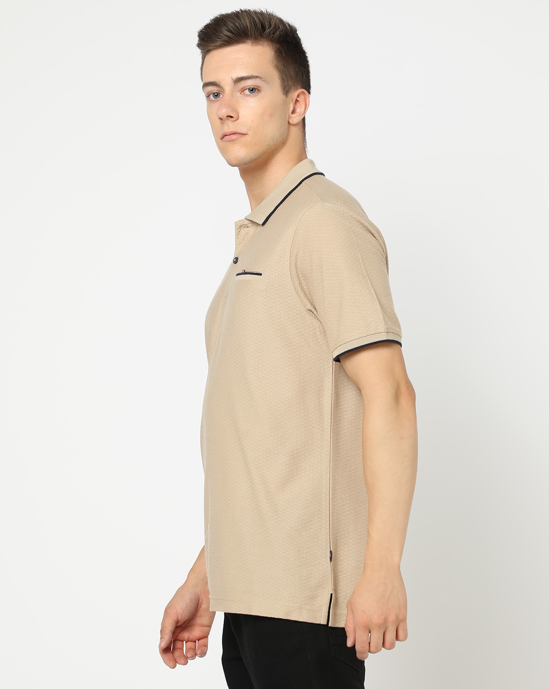 Buy Beige Tshirts for Men by NETPLAY Online