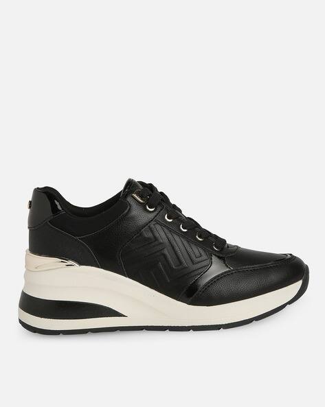 Lace-Up Heeled Casual Shoes