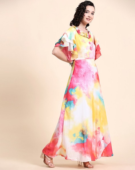 Buy Multicoloured Dresses & Gowns for Women by BLACK SCISSOR Online |  Ajio.com