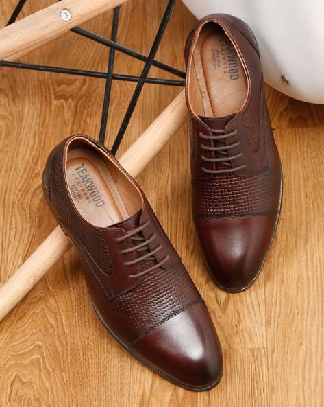 TEAKWOOD LEATHERS Leather Lace-Up Shoes
