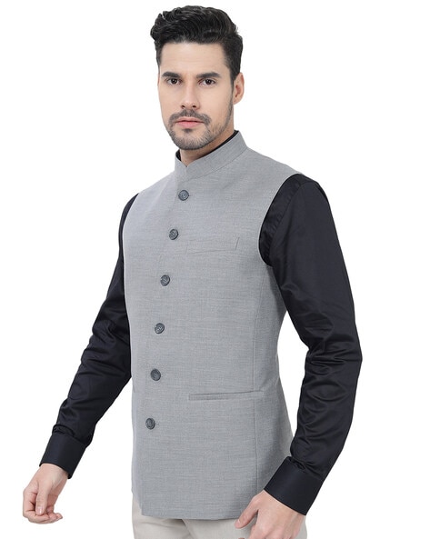 Nehru Jacket Online | Buy Modi Jacket Online In India | Rajubhai  Hargovindas SizeKurta 42 Color Beige