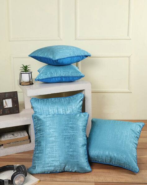 Buy Turquoise Blue Cushions Pillows for Home Kitchen by Homely