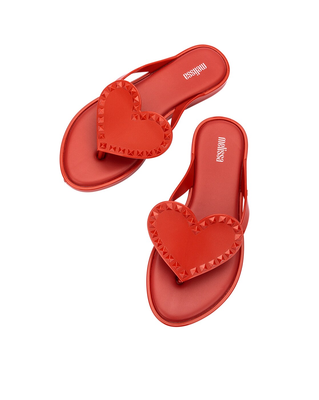 Melissa heart flip hot sale flops