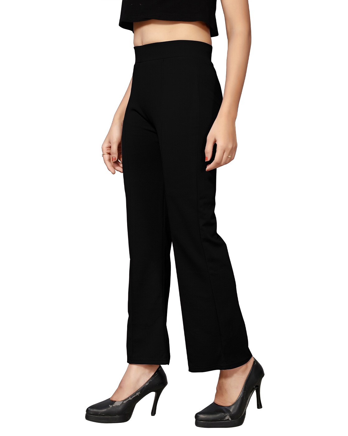 Buy Black Trousers & Pants for Women by Vastrawada Online