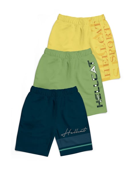 Hellcat Pack of 3 Typographic Shorts