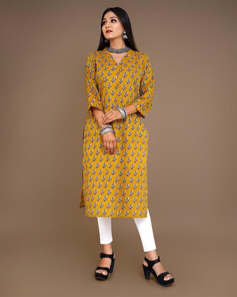 Long straight store kurtis online shopping