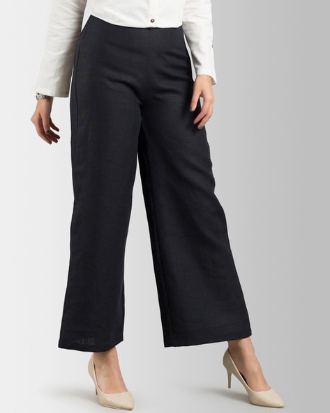 High Waist Trousers For Womens on Sale - Buy Womens Pants Online - AJIO