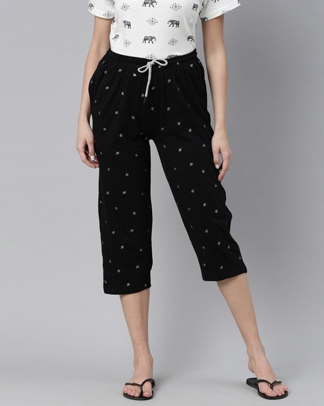 Capris with Elasticated Waist & Insert Pockets