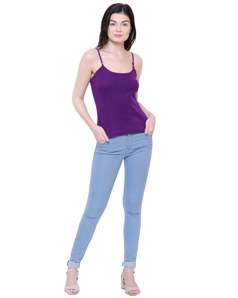 Buy Appulse Cotton Camisoles - Lilac at Rs.399 online