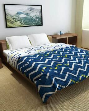 divine casa Ultra Soft Microfiber Polyester 150 GSM Chevron Print Double Reversible Comforter-picture-24