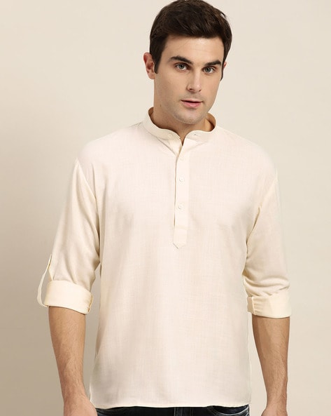 Sojanya Mandarin Collar Short Kurta