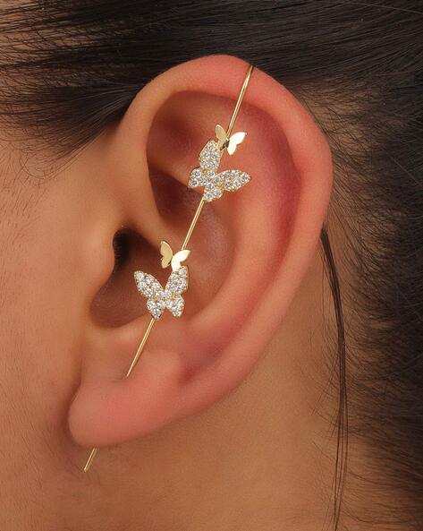 Buy Outhouse Lophorina Couture Ear Cuff Earrings Online  Aza Fashions