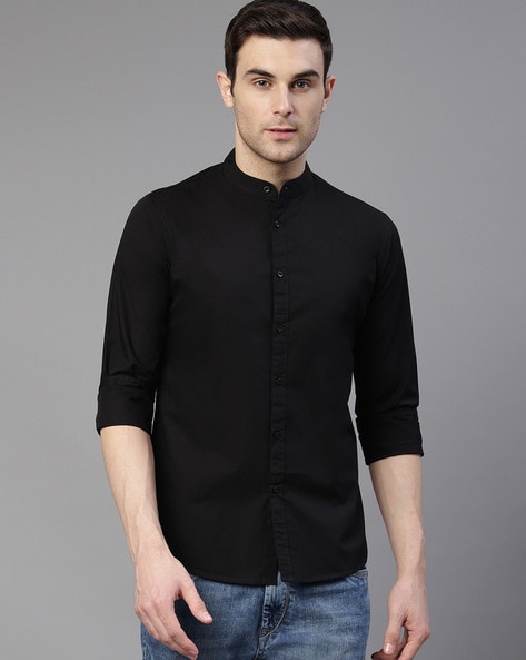 Buy Black Shirts For Men By Dennislingo Premium Attire Online | Ajio.Com