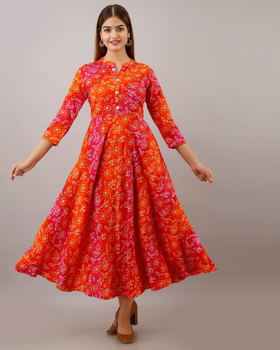 Buy Orange Dresses & Gowns for Women by WOMEN TOUCH Online | Ajio.com