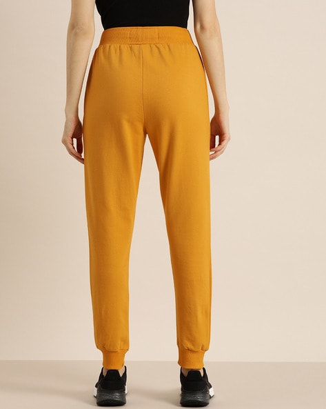 NWT COLSIE PULL On Joggers French Terry Yellow Lounge Pant Womens