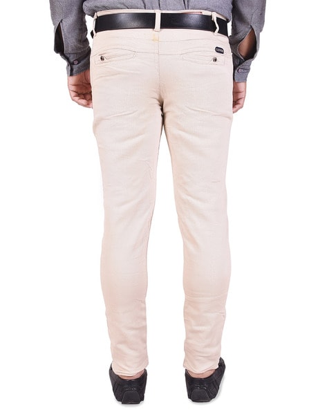 Buy Nation Polo Club Men's Slim Fit Dark Cream Color Trouser(NPC_4406_42)  at