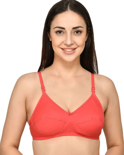 Buy PrivateLifes Orange Polka Cotton Minimiser Bra For Women(PL-BR-220001)  Online at Best Prices in India - JioMart.