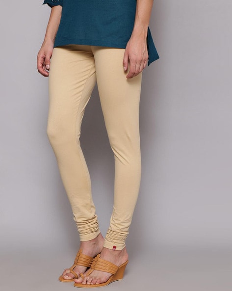 Buy Light Grey Knitted Cotton Blend Leggings (Leggings) for INR599.00 | Biba  India