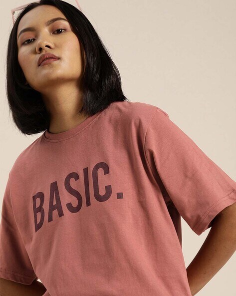 Printed Crew-Neck Oversized T-shirt
