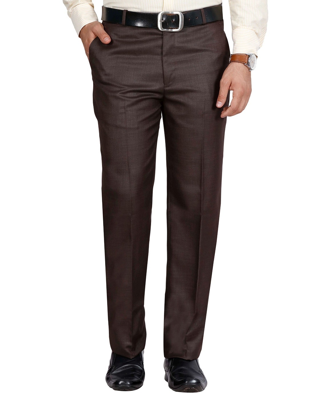 Buy Black Trousers & Pants for Men by MCHENRY Online