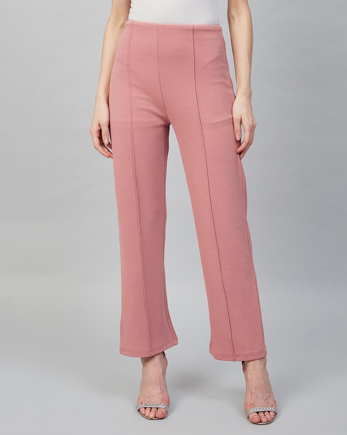 Buy Pink Ankle Length Pant Cotton Samray for Best Price Reviews Free  Shipping