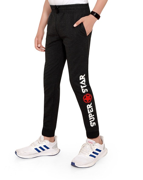 Buy Navy Blue & White Track Pants for Men by The Indian Garage Co Online |  Ajio.com