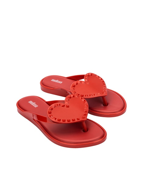 Melissa heart flip shop flops