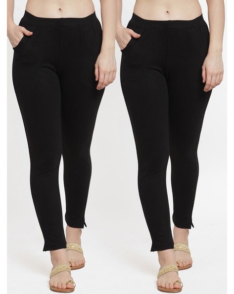 Buy Black Leggings for Women by Tag 7 Plus Online