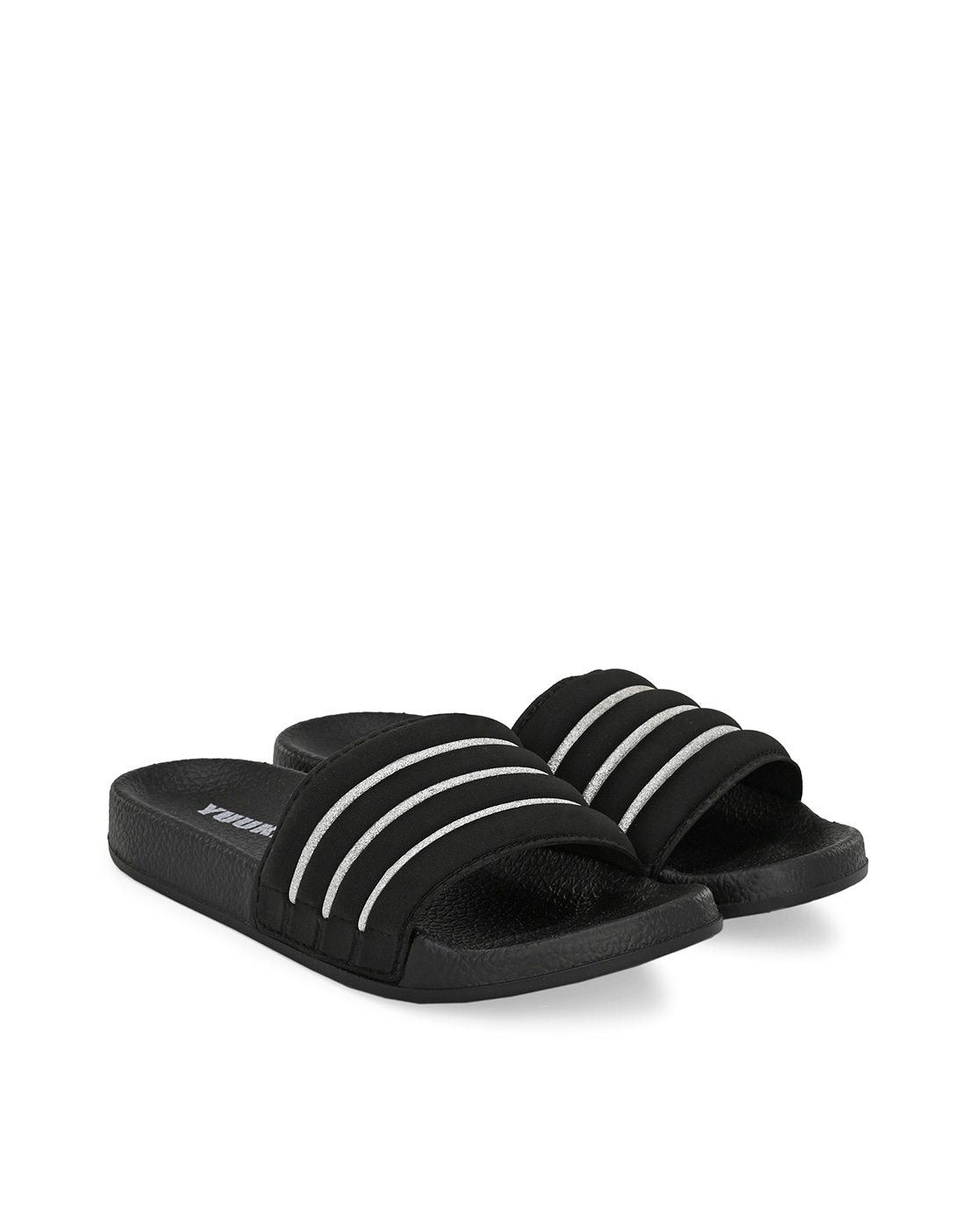 Adidas cloudfoam outlet black slides