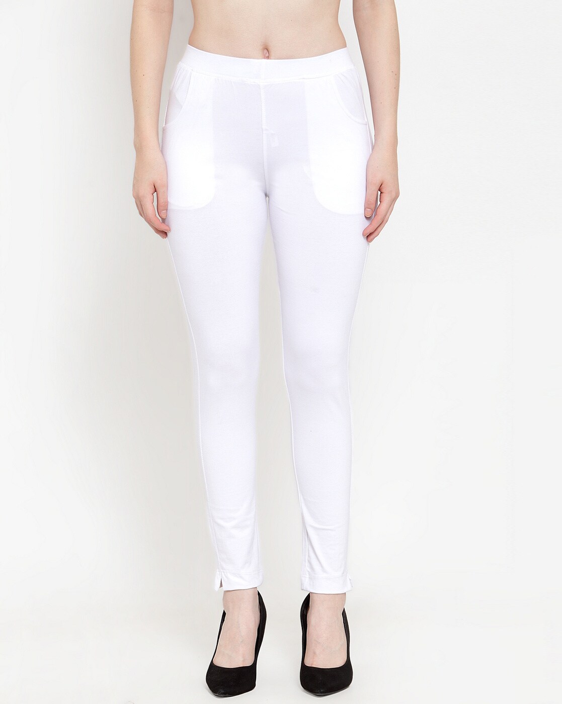 Buy White Leggings for Women by Twin Birds Online | Ajio.com