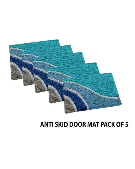AAZEEM Set of 5 Anti Skid Cotton Door Mat 16"x24"