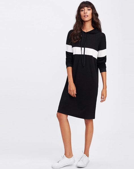 Women's Knee Length Gathered Dress - BITTERLIME