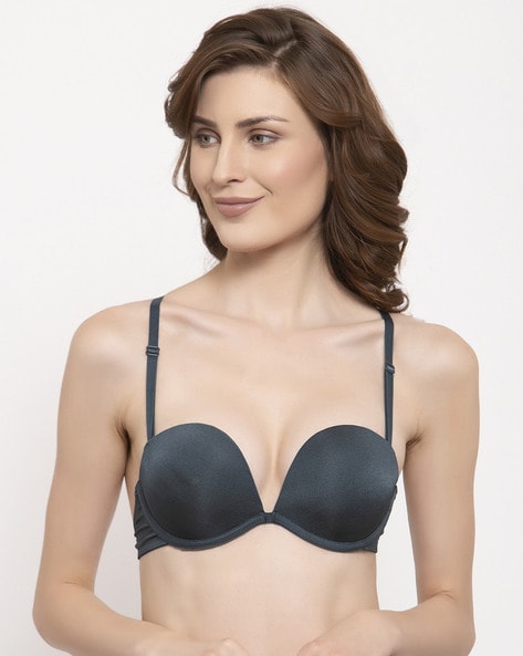 Buy online Navy Blue Heavily Padded Push Up Bra from lingerie for Women by  Prettycat for ₹400 at 56% off
