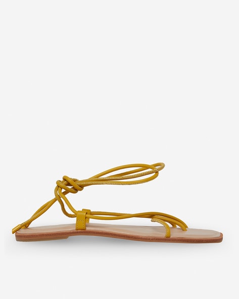 Sandals Yellow Heel height: 90mm, SI ROSSI | Sergio Rossi