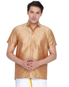 Monogram Silk Short-Sleeved Shirt - Men - Ready-to-Wear