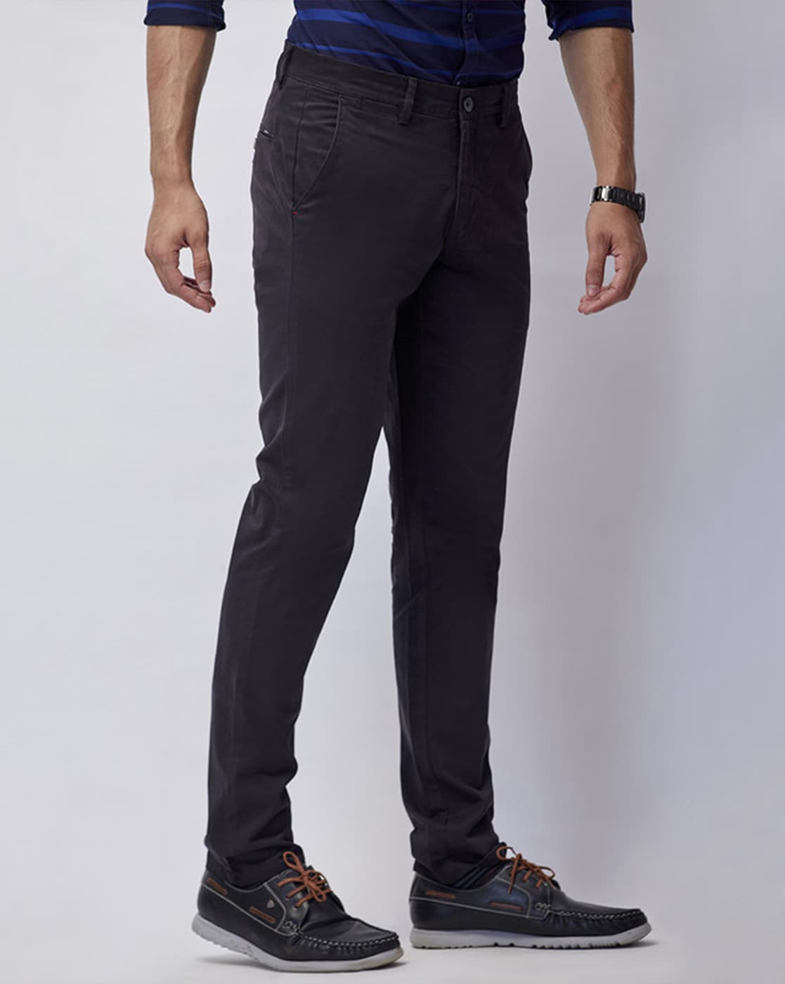 J HAMPSTEAD Slim Fit Men Grey Trousers  Buy J HAMPSTEAD Slim Fit Men  Grey Trousers Online at Best Prices in India  Flipkartcom