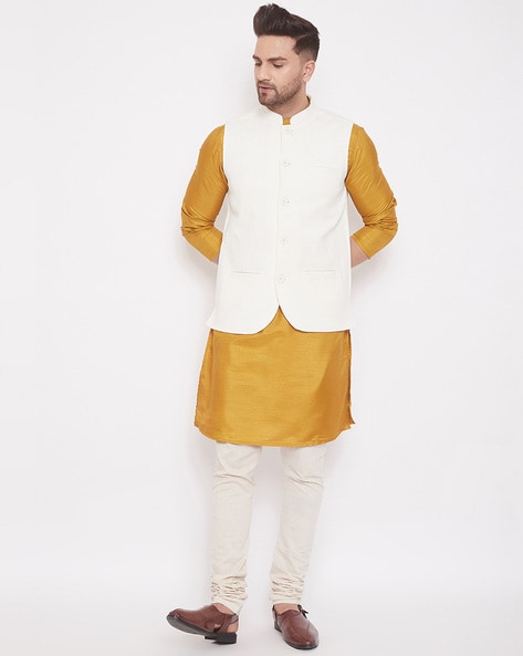 Even Ethnic Sleeveless Nehru jacket