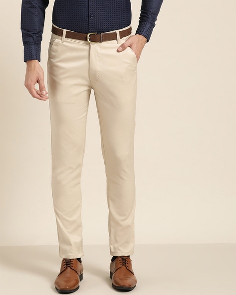 Slim Fit Trousers with Insert Pockets