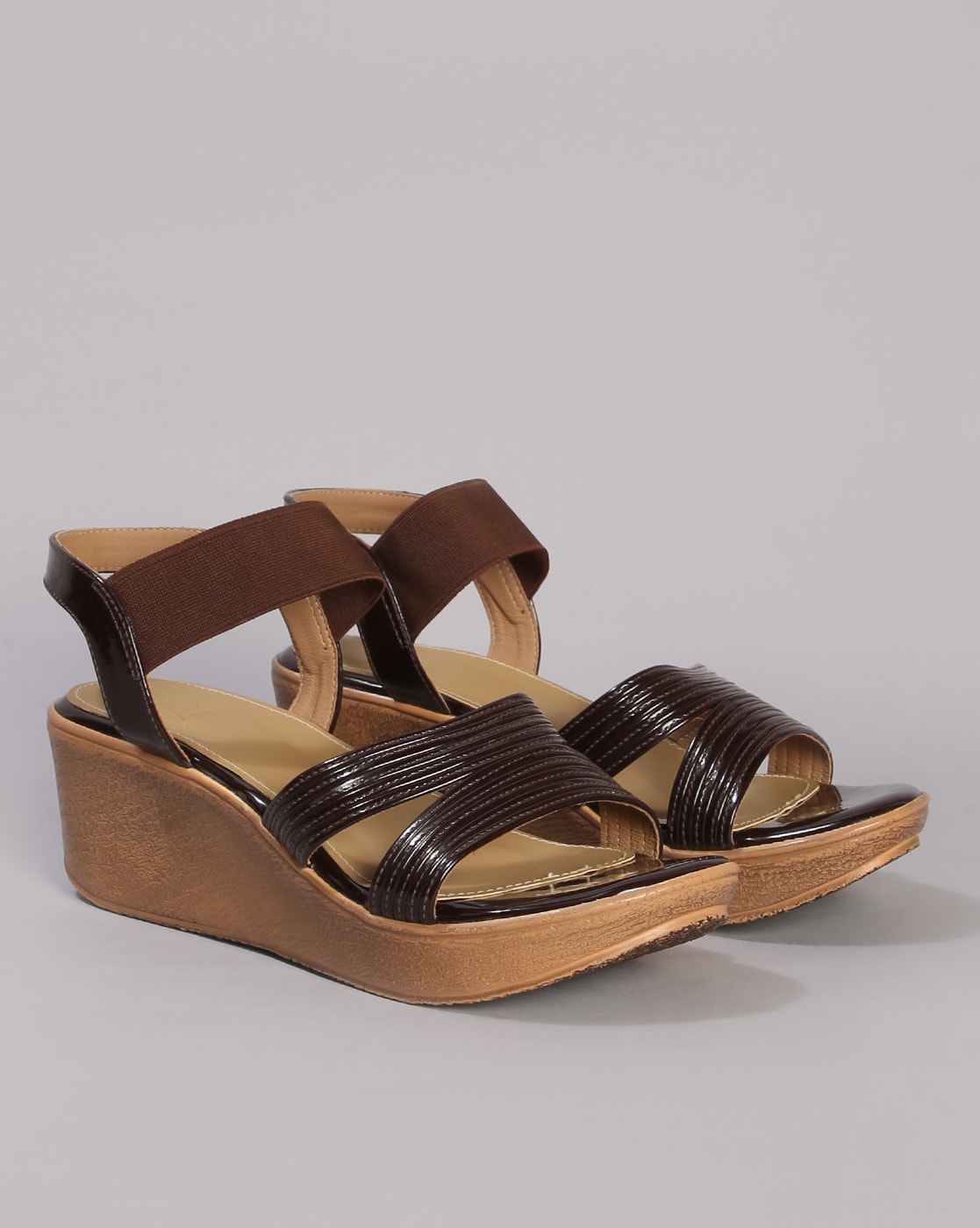 Sirin Bronze Wedge Heels – Monrow Shoes