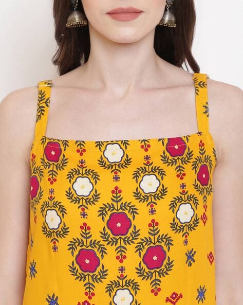 Yellow tank top on sale dress