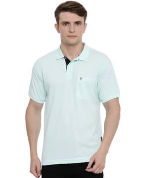 Buy Turquoise Blue Tshirts for Men by C & C Online | Ajio.com