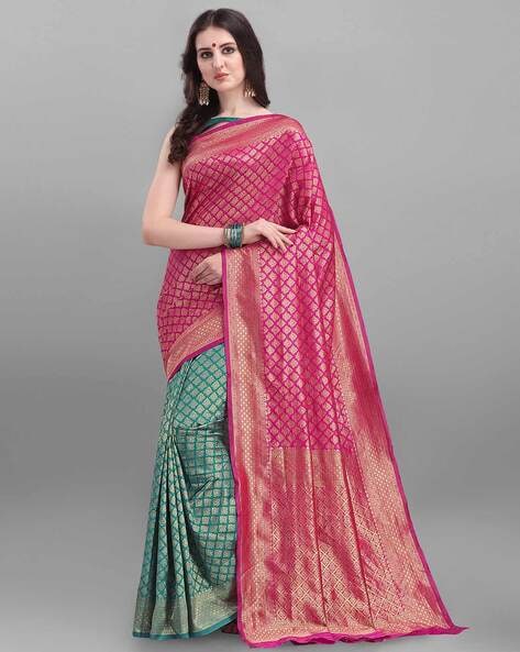 Buy KANJIVARAM SILK PATTU HALF SAREE at Amazon.in