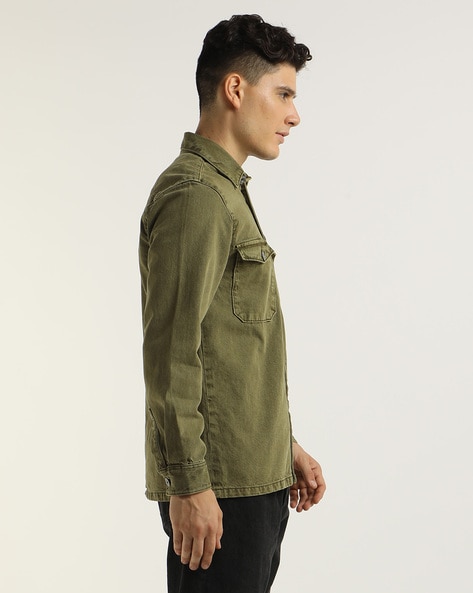 Buy Olive Shirts for Men by ALTHEORY Online