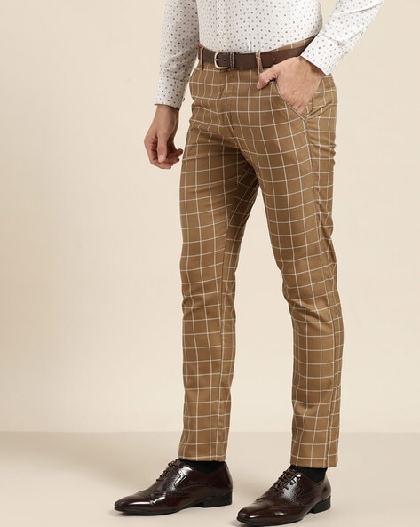 Boys Plaid Dress Pants - Double Header USA