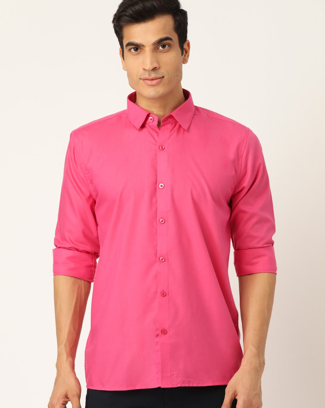 Pink colour 2025 mens shirt