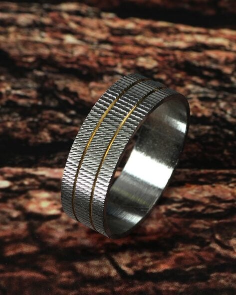 Leafy Scroll 92.5 Sterling Silver Ring Engraved Festive Wear Fashion  Accessory (Free Size)