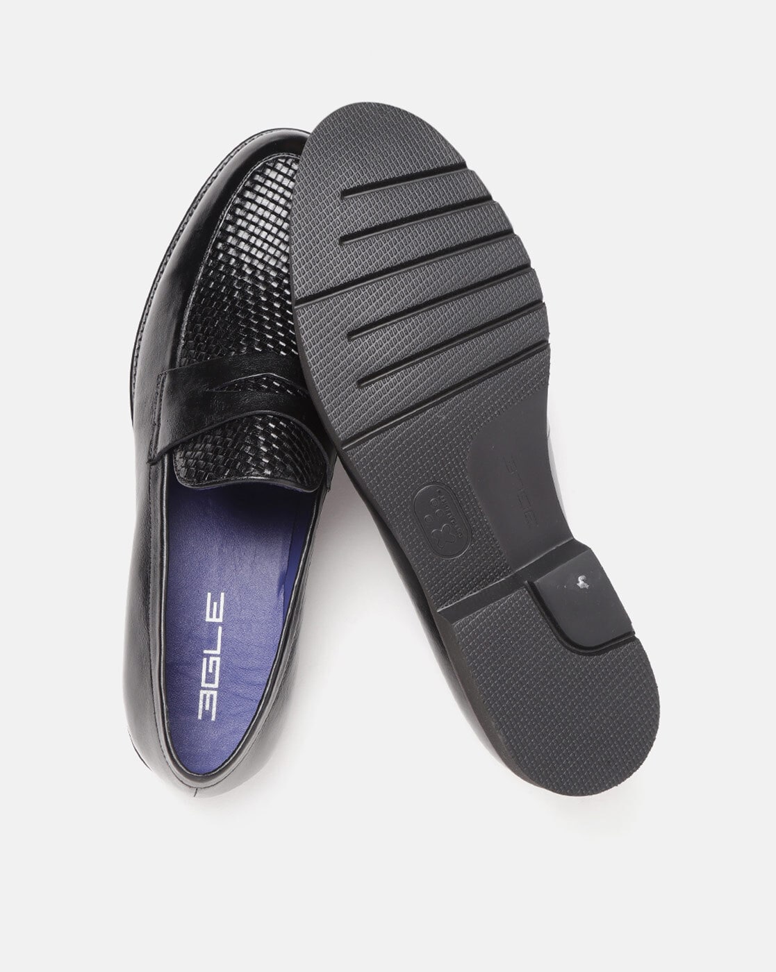 Buy Egle Mens Black SlipOn Leather Formal Shoes online  Looksgudin