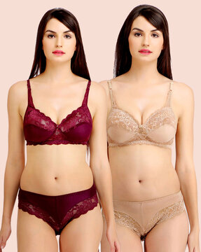 First Impressions Lace Bra and Panties Set, $48  Matching bra and panty,  Bra and panty sets, Bras and panties